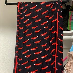 Kate spade fox scarf, worn once